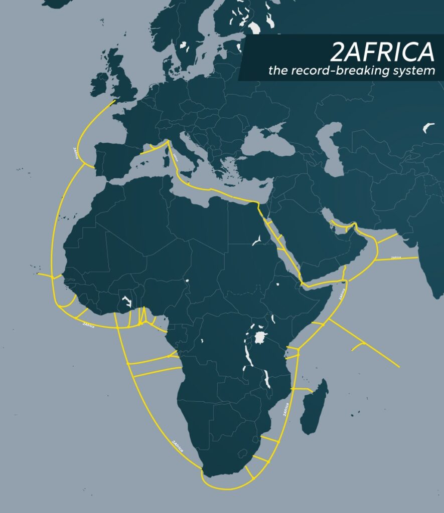 Cable map project 2Africa